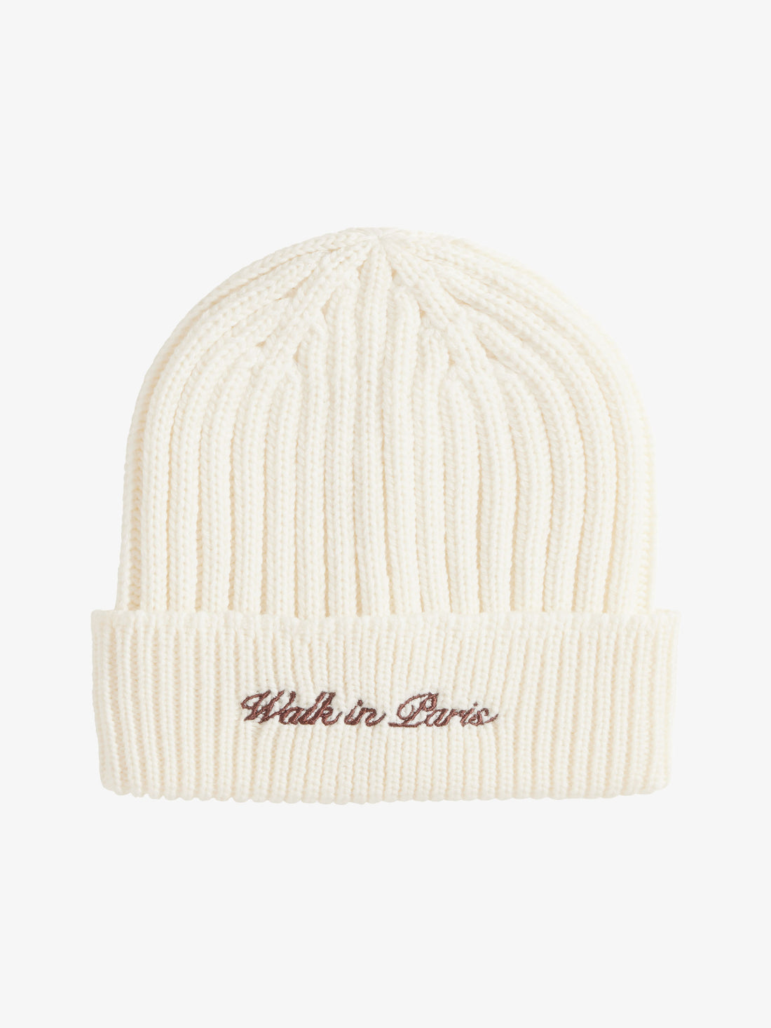 Le bonnet en laine beige