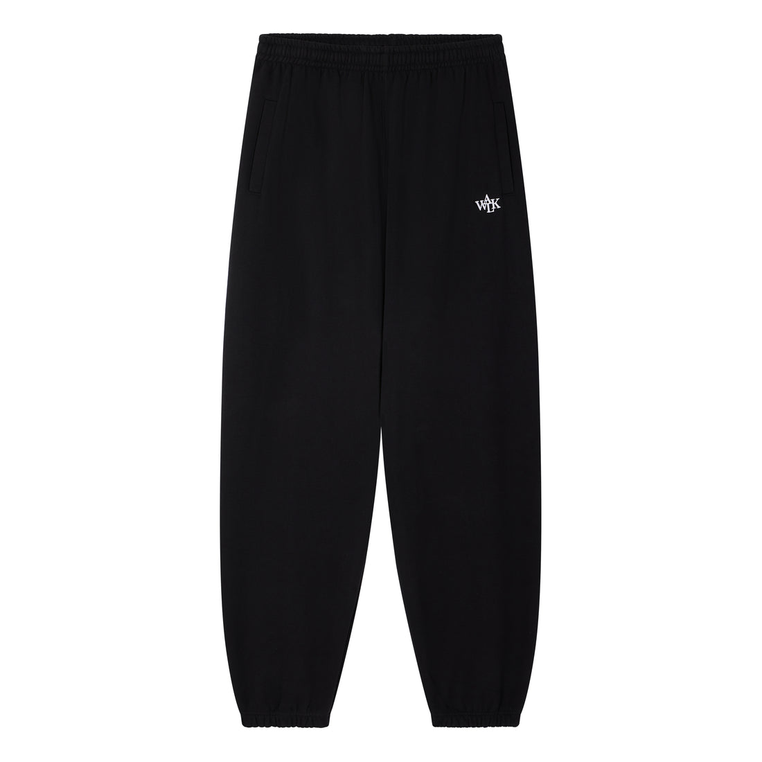 The black fleece jogging pants