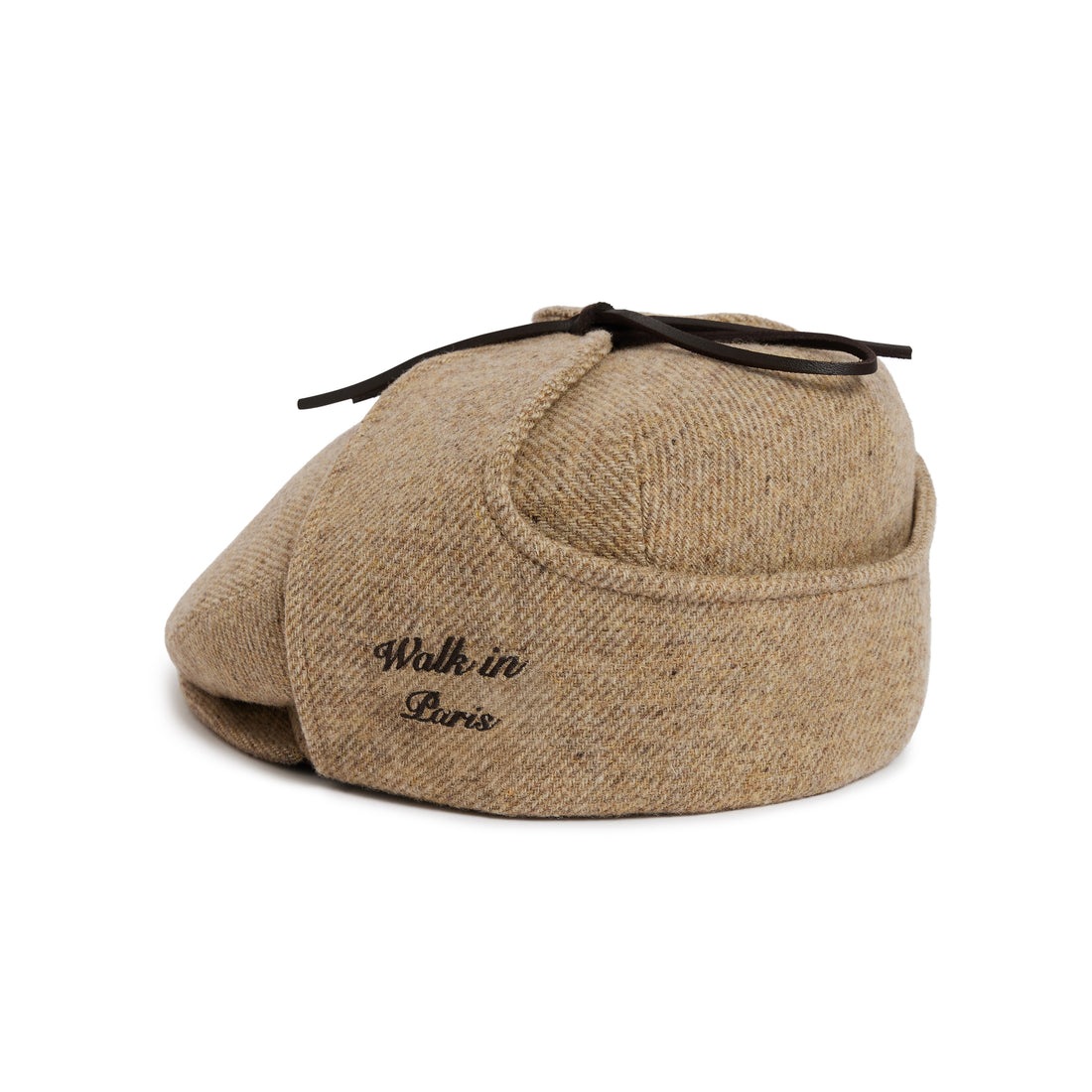 Beige wool Sherlock beret