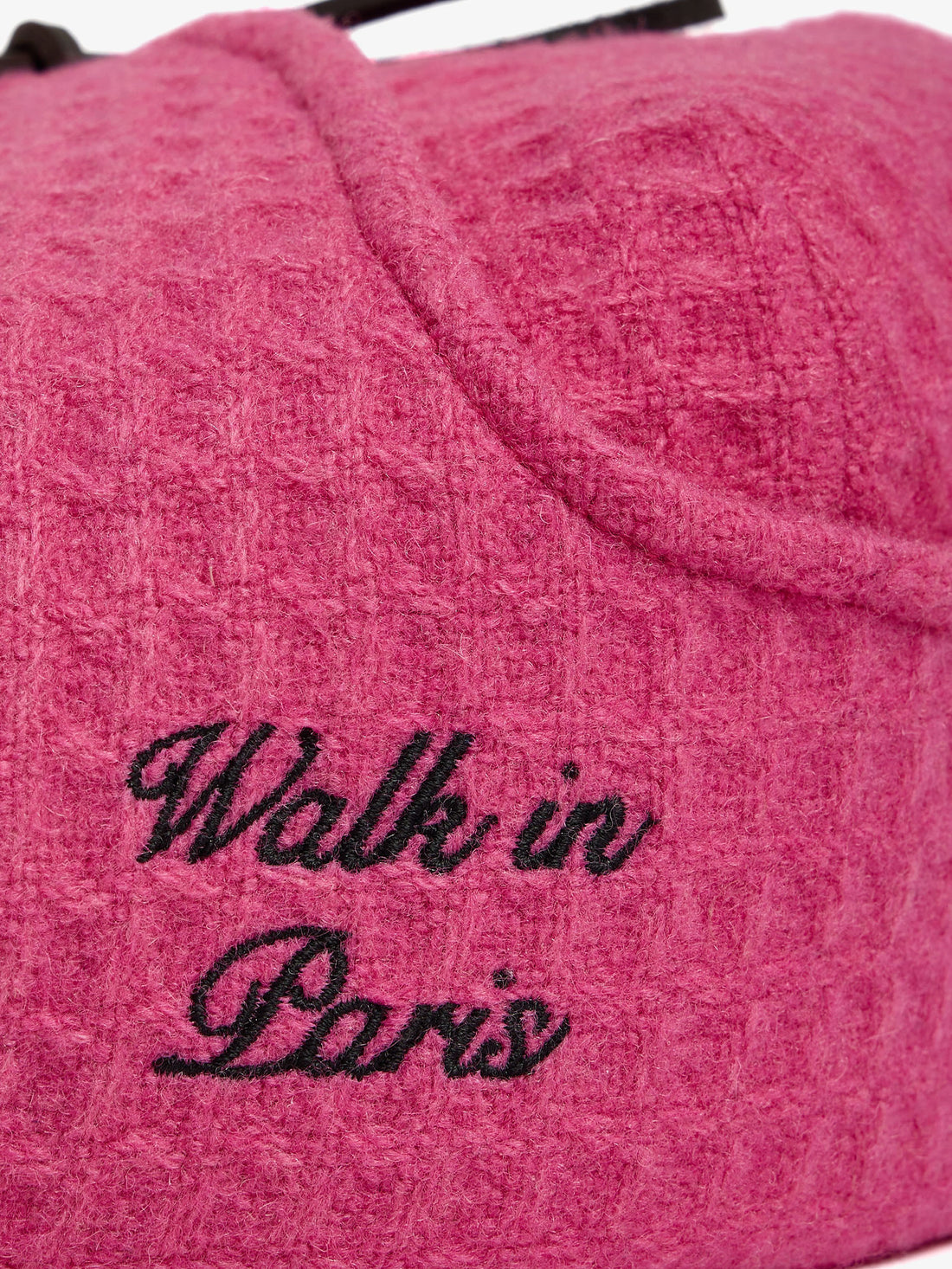 Pink wool sherlock beret