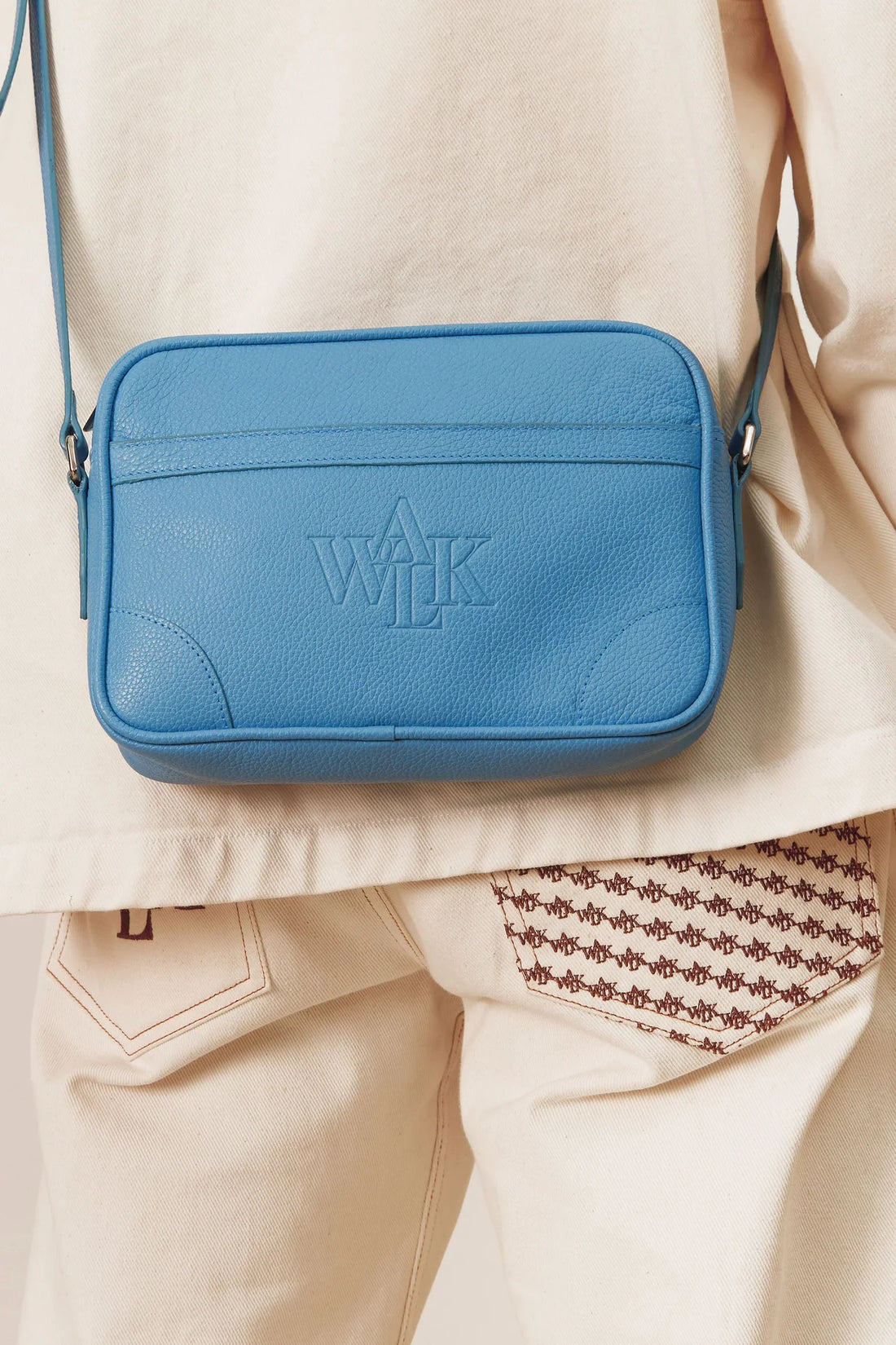 THE BLUE LEATHER BAG