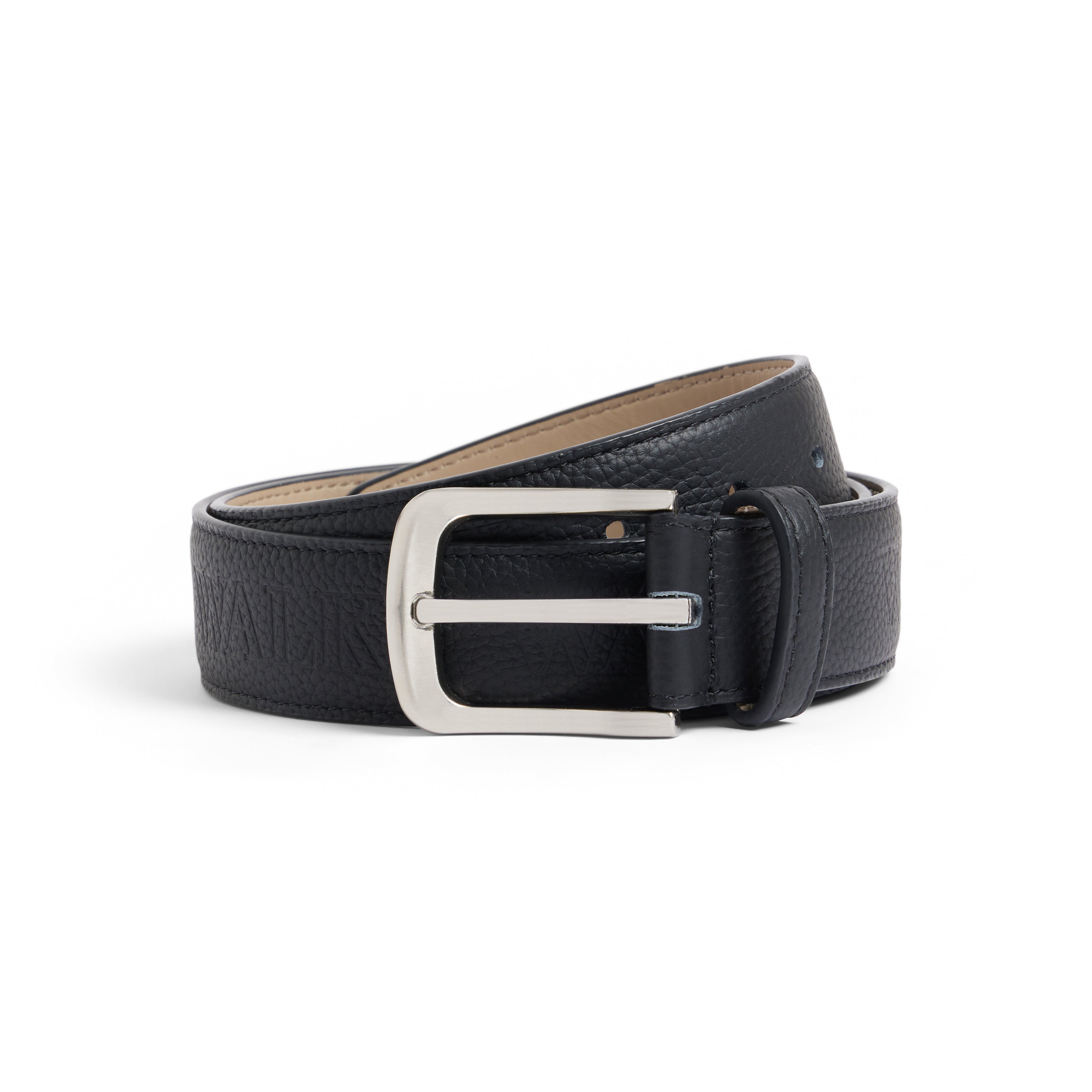 La ceinture en cuir noir