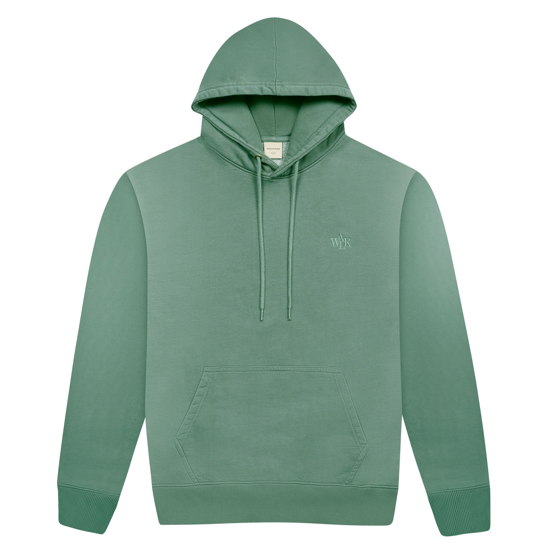 Le hoodie délavé vert