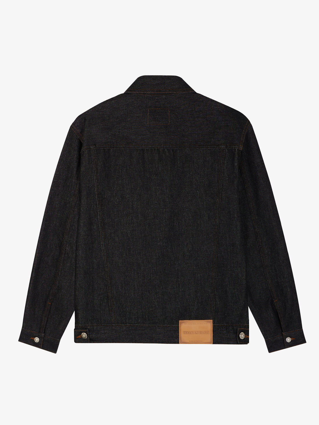 Raw denim postman jacket