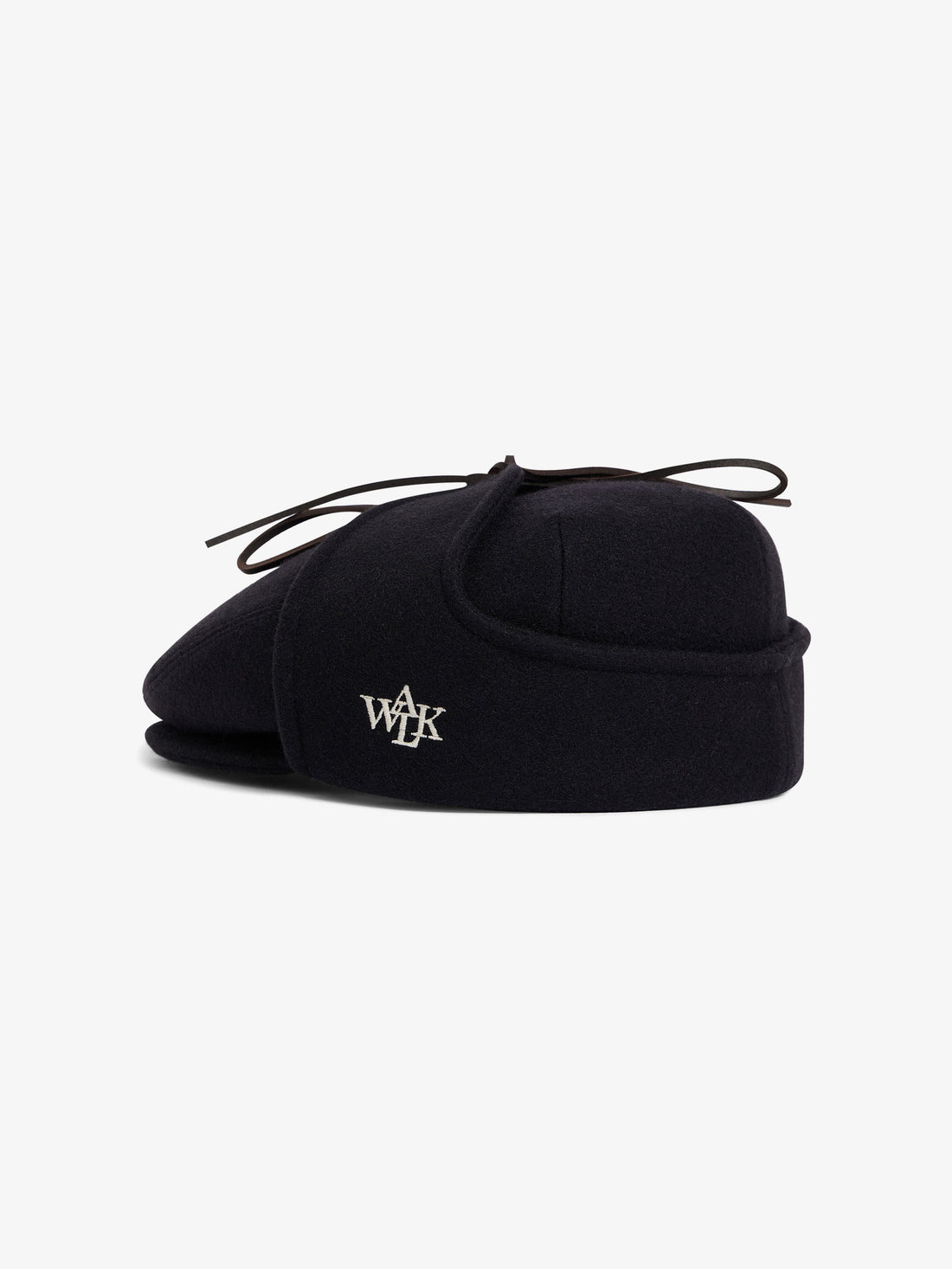 Black wool Sherlock beret