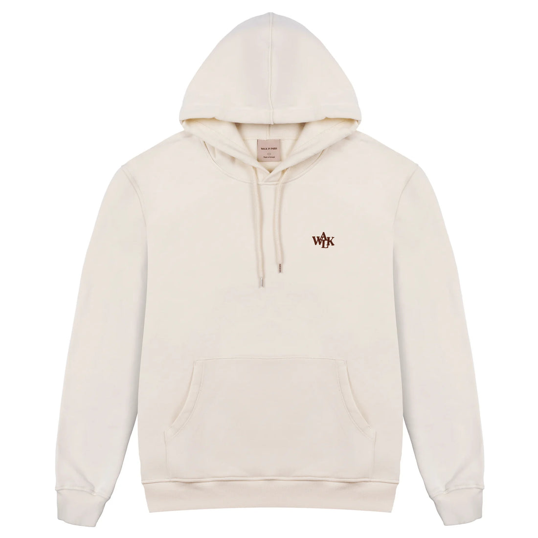 BEIGE EMBROIDERED CLASSIC HOODIE