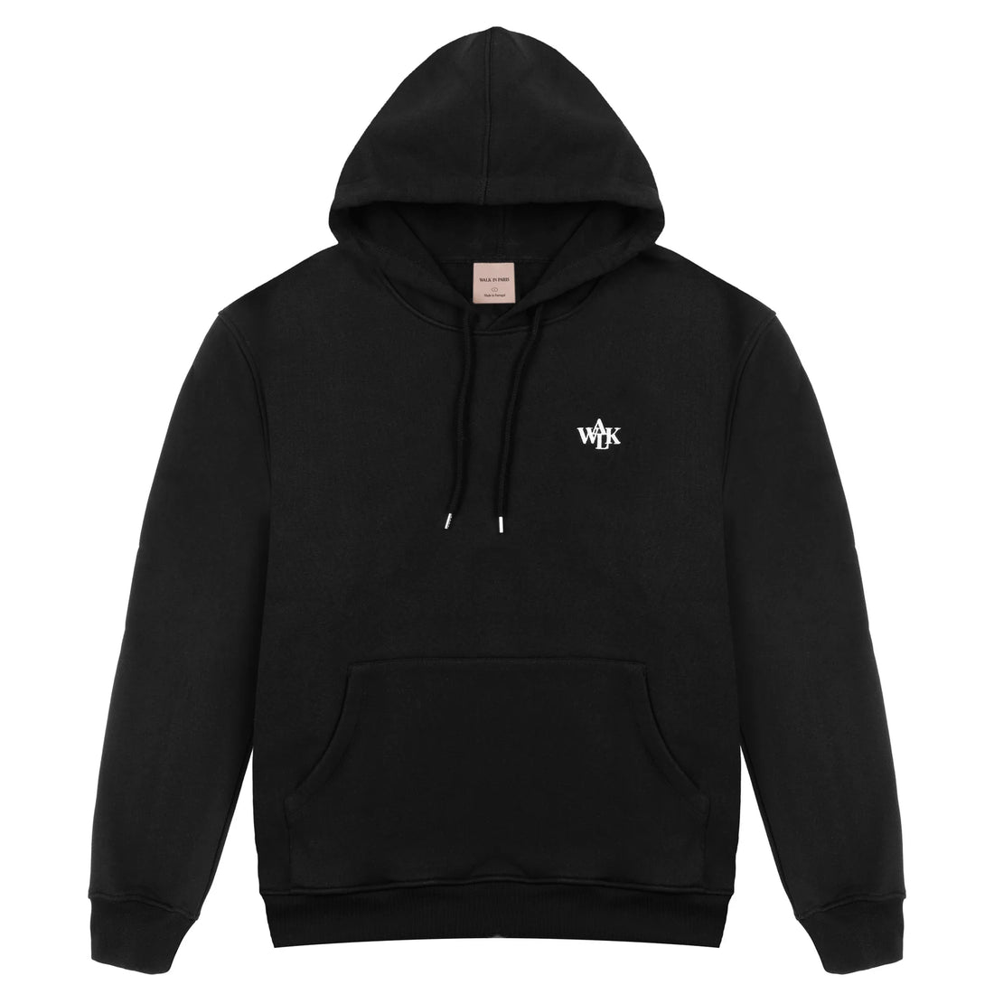 BLACK EMBROIDERED CLASSIC HOODIE