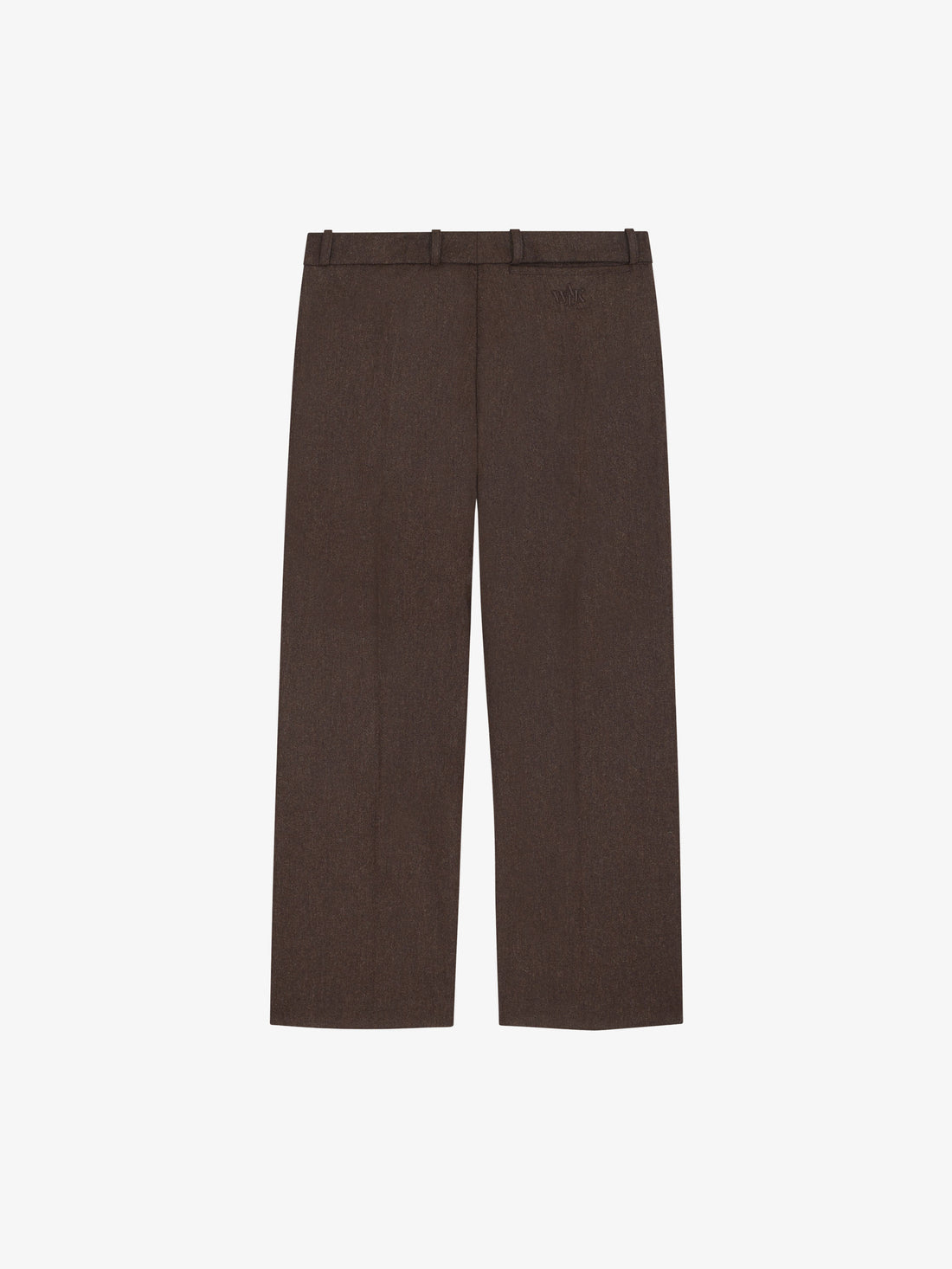 Brown wool suit pants