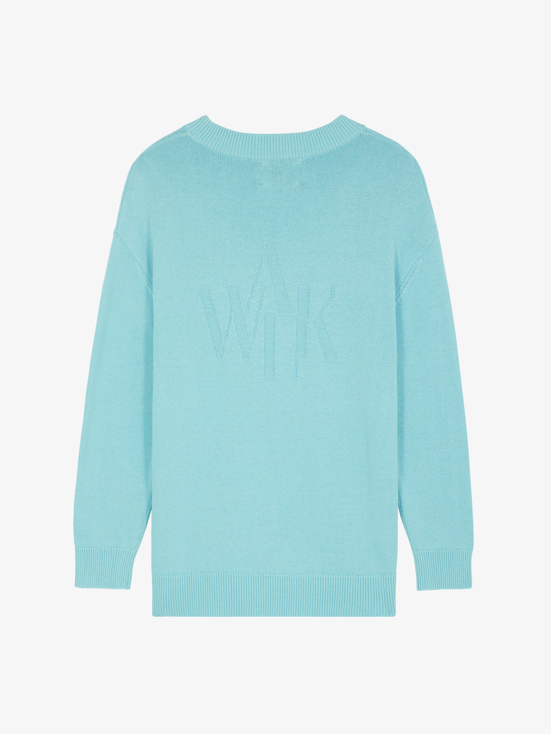Ice blue knitted sweater