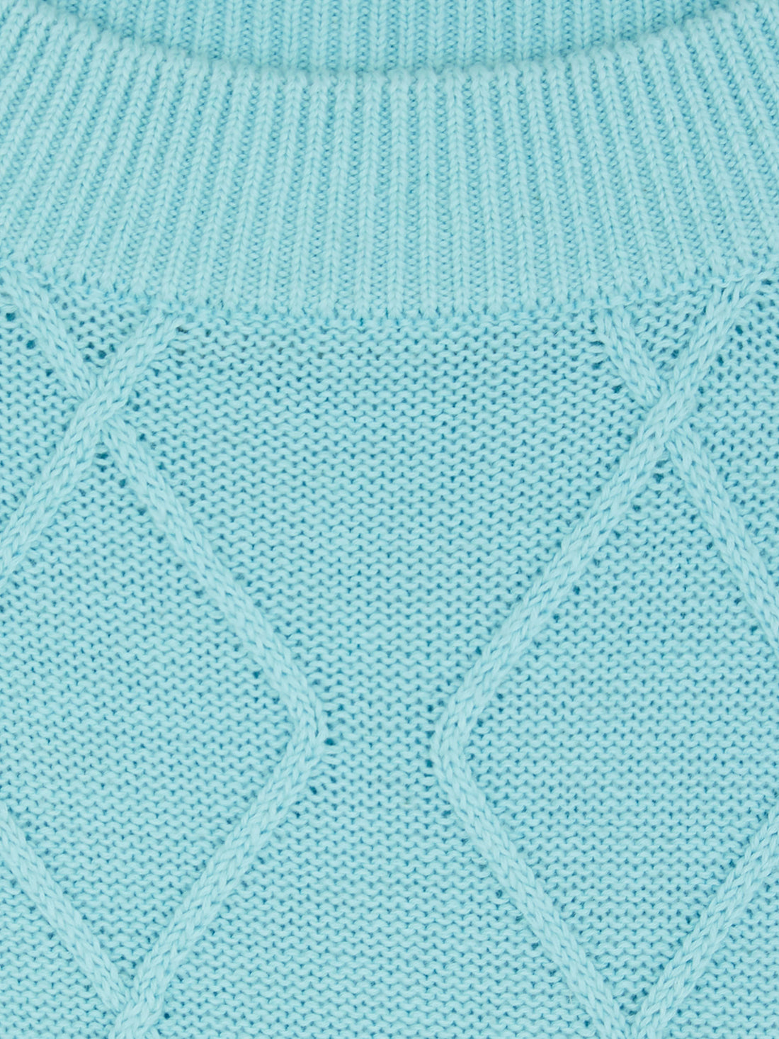 Ice blue knitted sweater