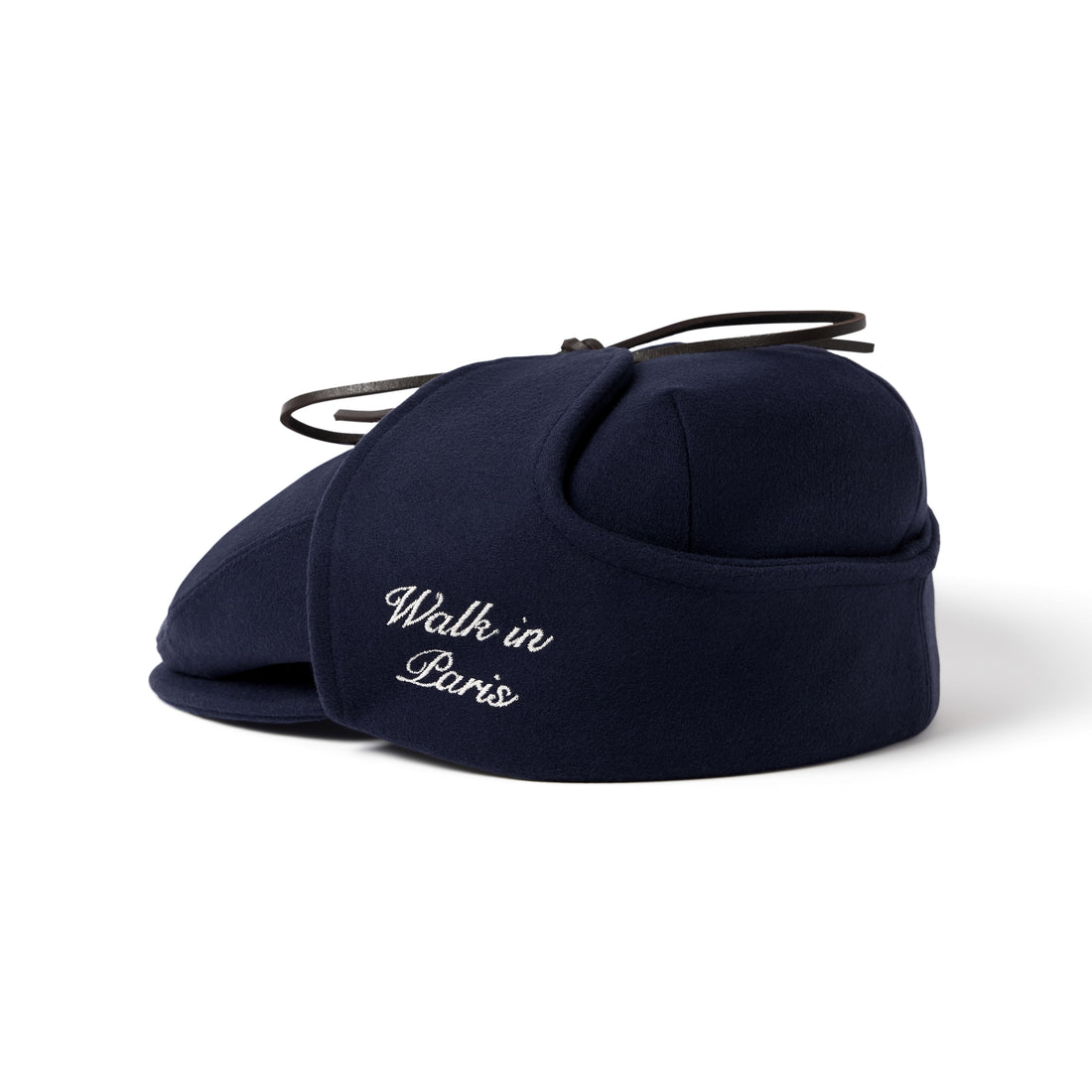 Le béret Sherlock en laine bleu marine