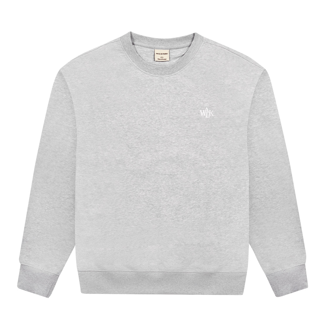 Le sweatshirt gris chiné