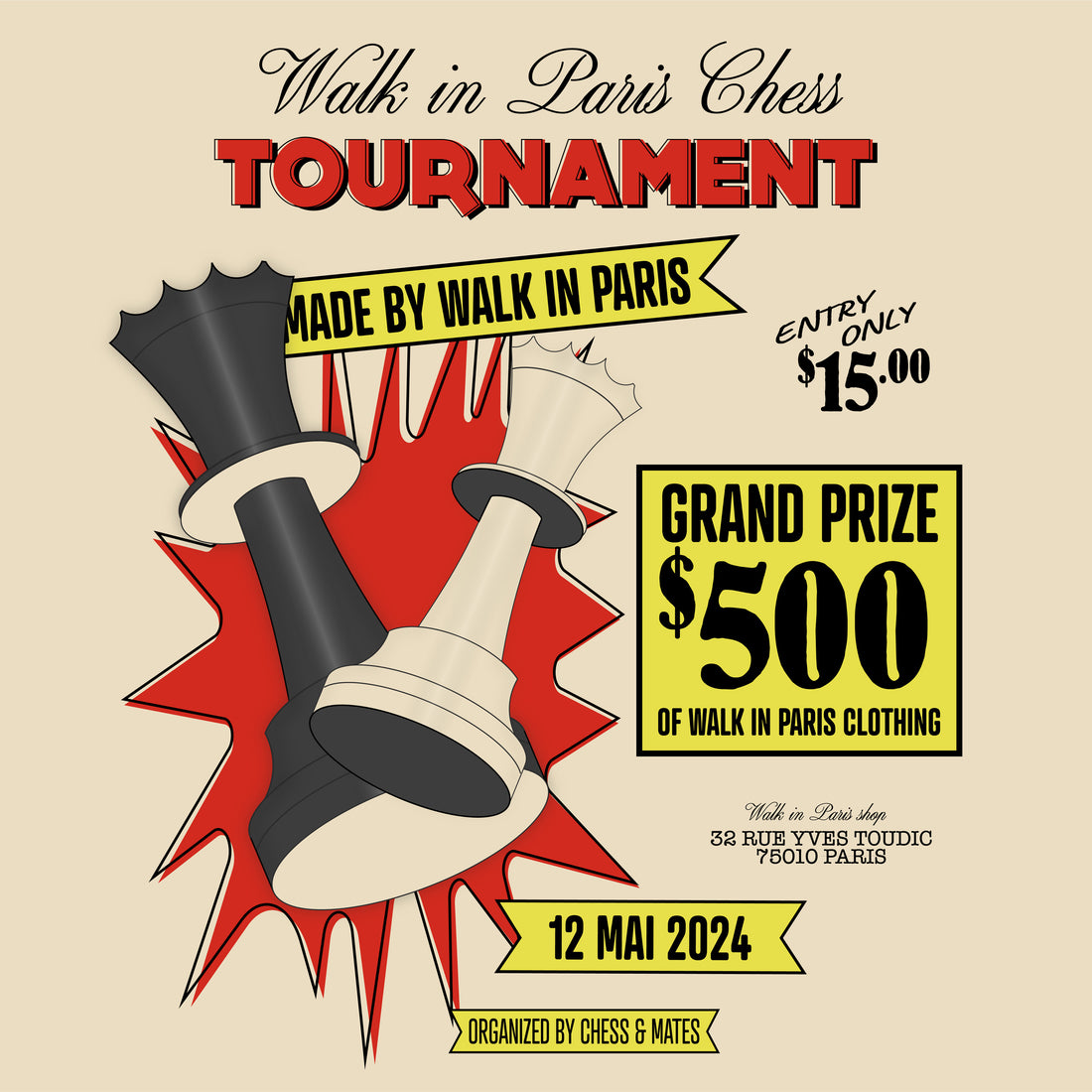 Chess tournament - Ticket