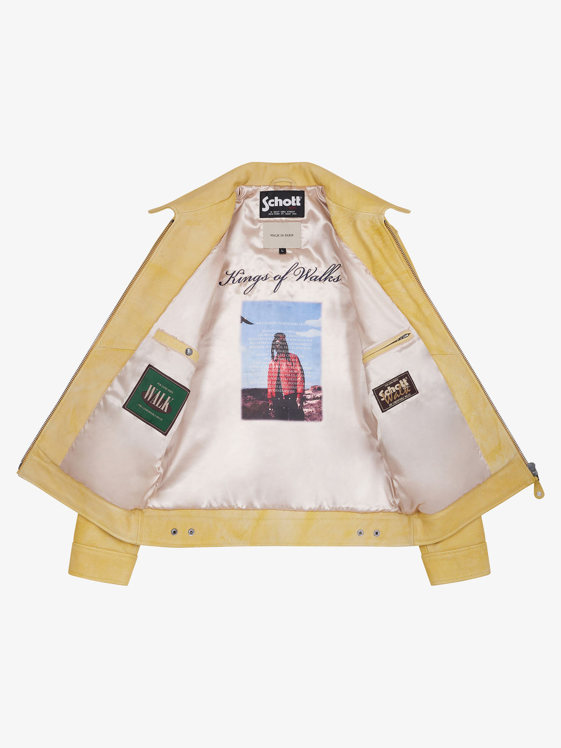 Walk in Paris X Schott NYC®️ - La veste en cuir Yellowstone