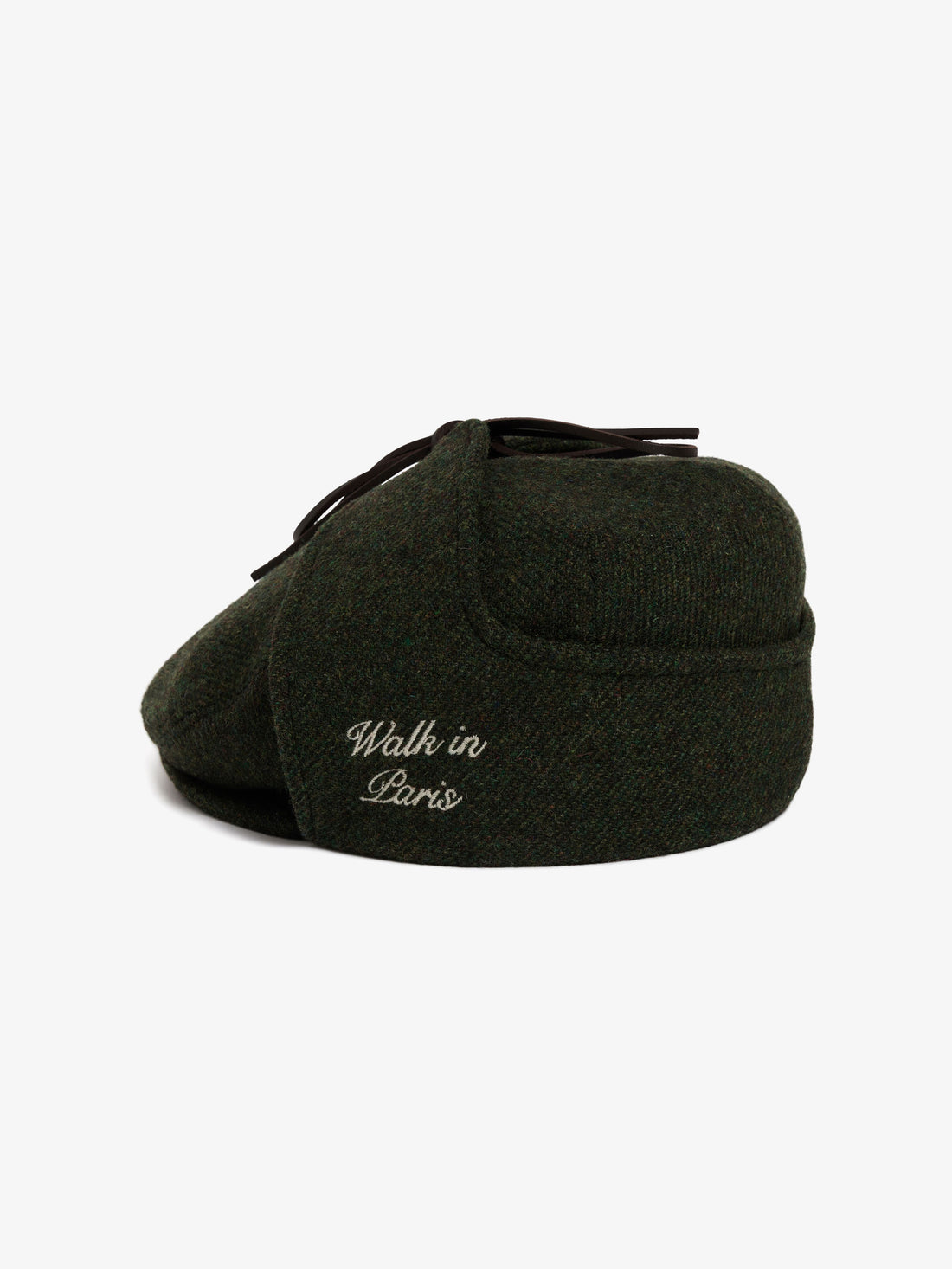 Forest green wool Sherlock beret