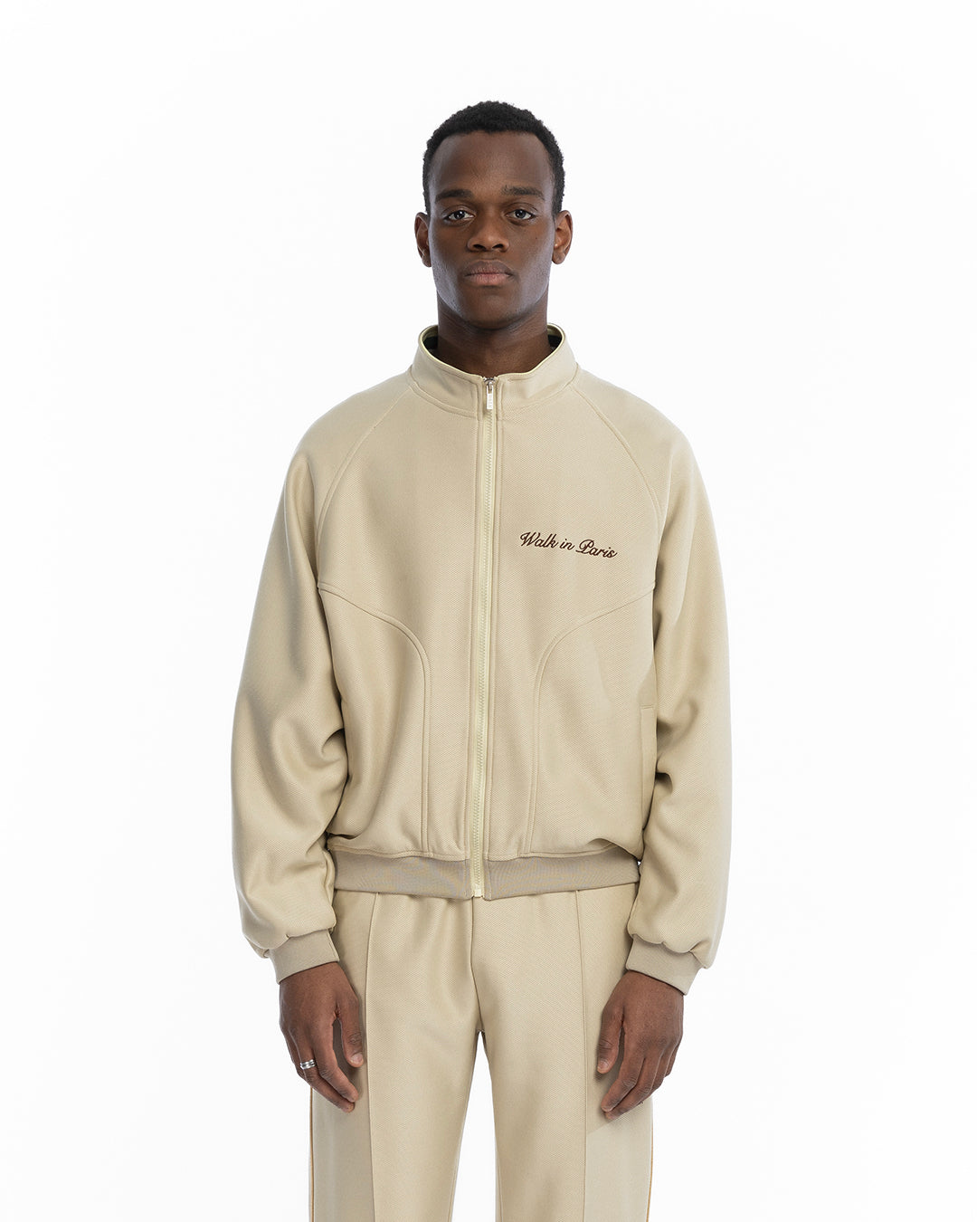 The beige heritage jogging jacket