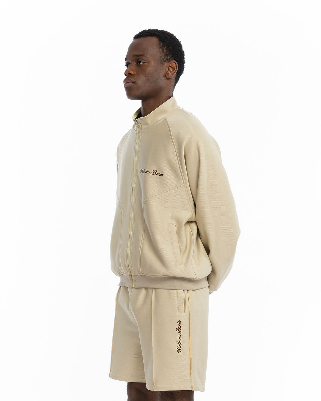 The beige heritage jogging jacket