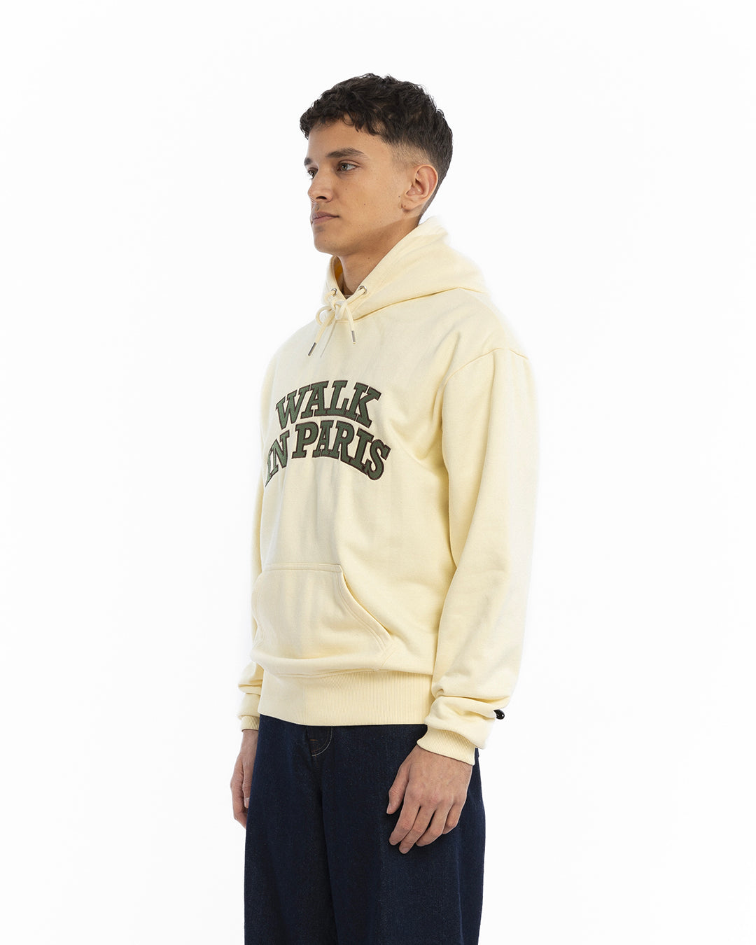 The beige hoodie