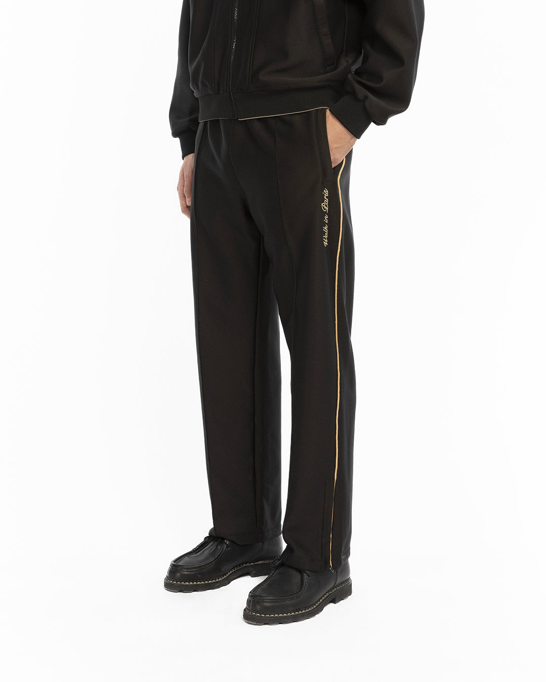 The black heritage jogging pants