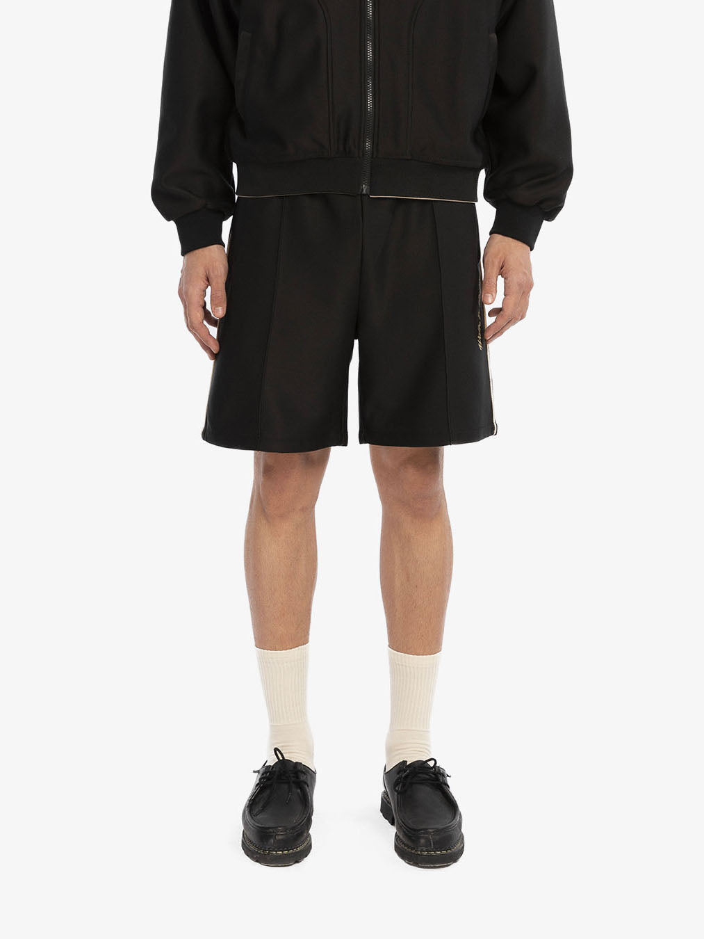 The black heritage jogging shorts