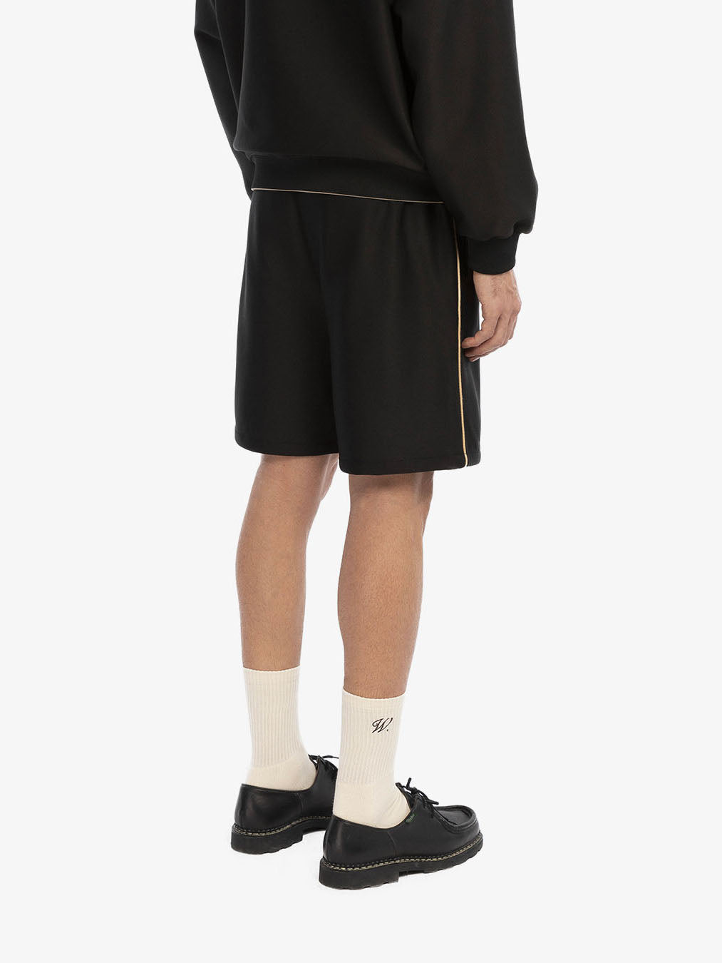 The black heritage jogging shorts