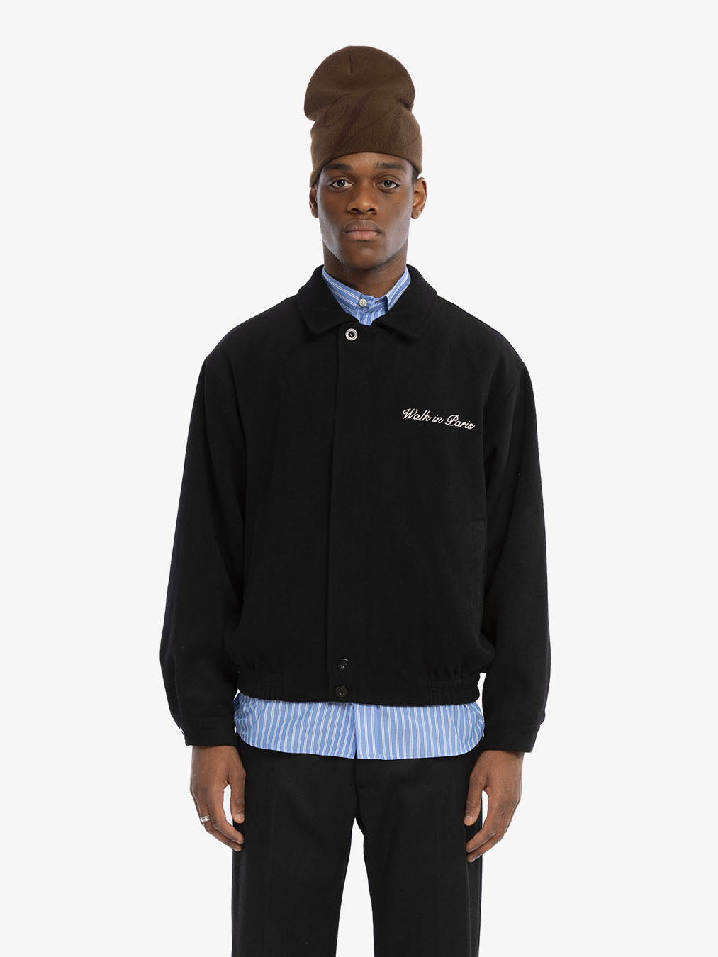 La veste en laine Héritage noire