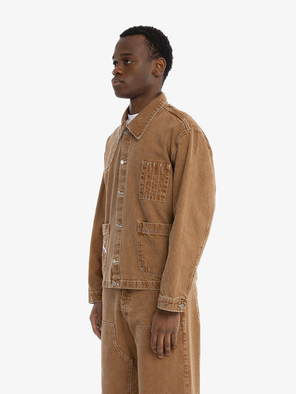 The brown carpenter's jacket