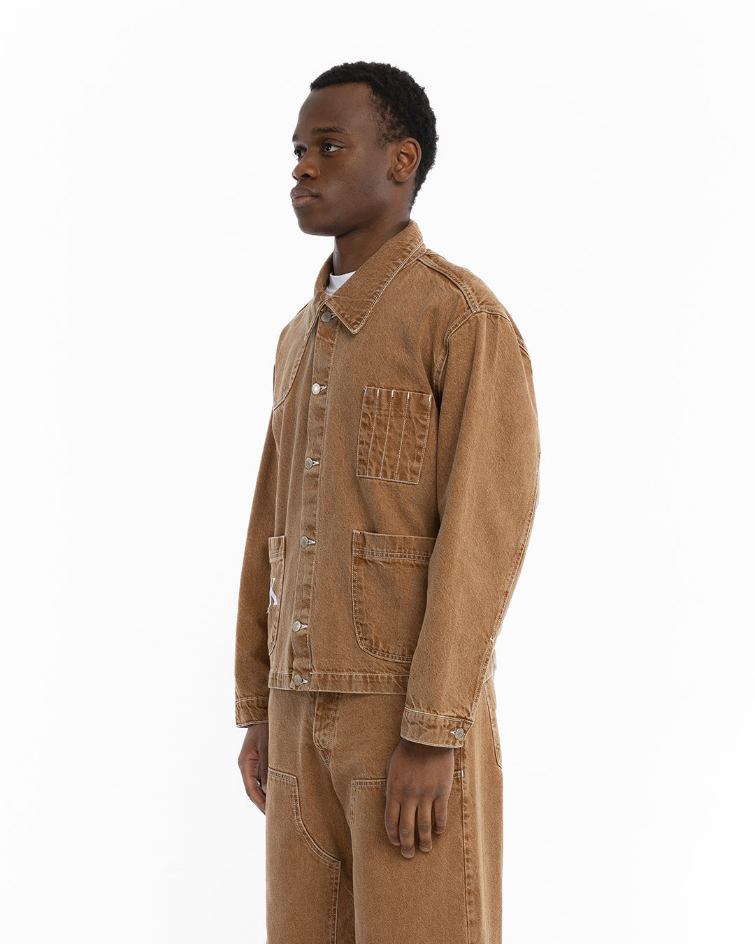 The brown carpenter's jacket