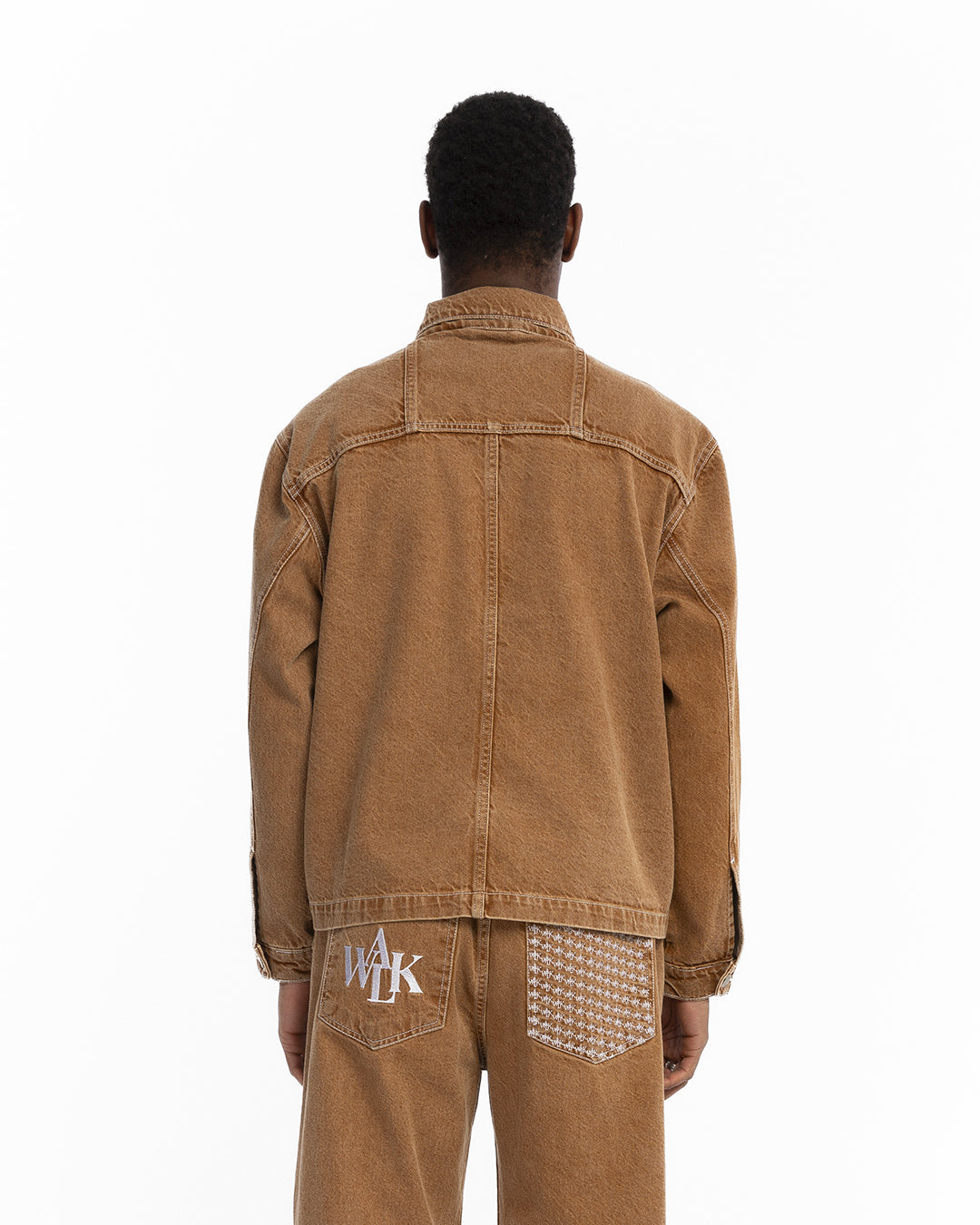 The brown carpenter's jacket