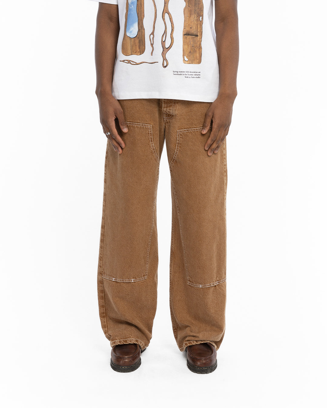 The brown carpenter's pants