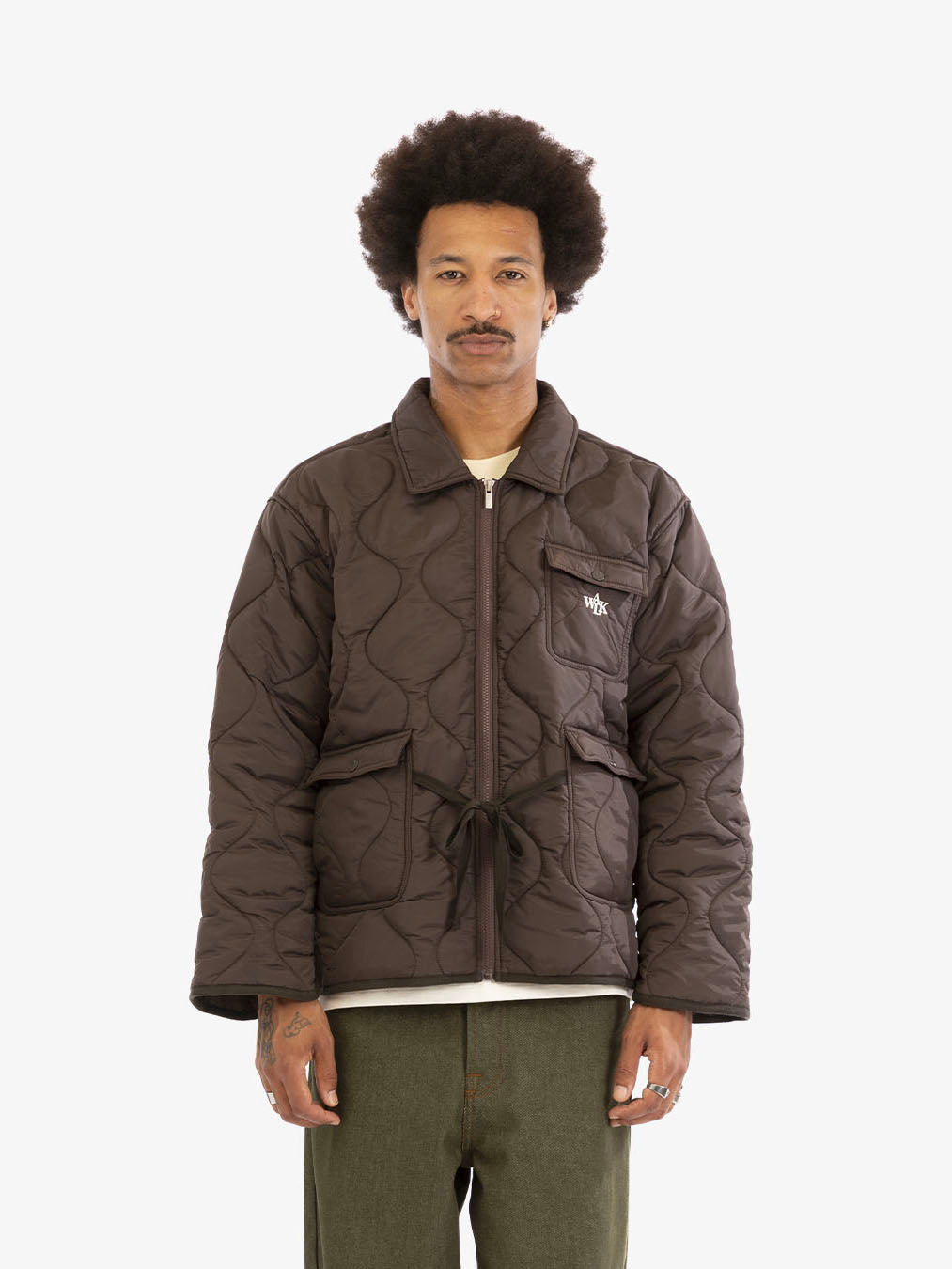 La veste matelassée marron