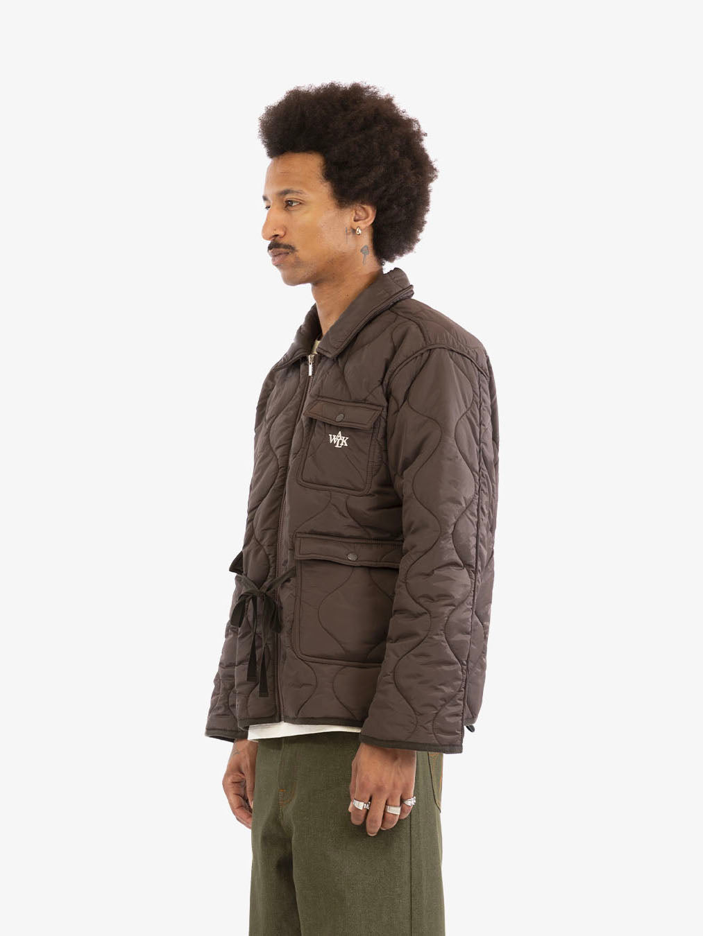 La veste matelassée marron