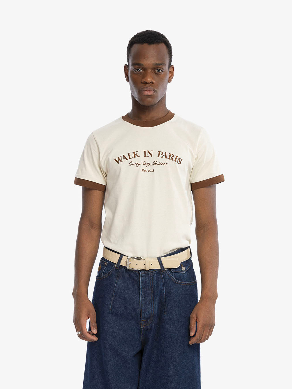 Le t-shirt Every Step Matters beige