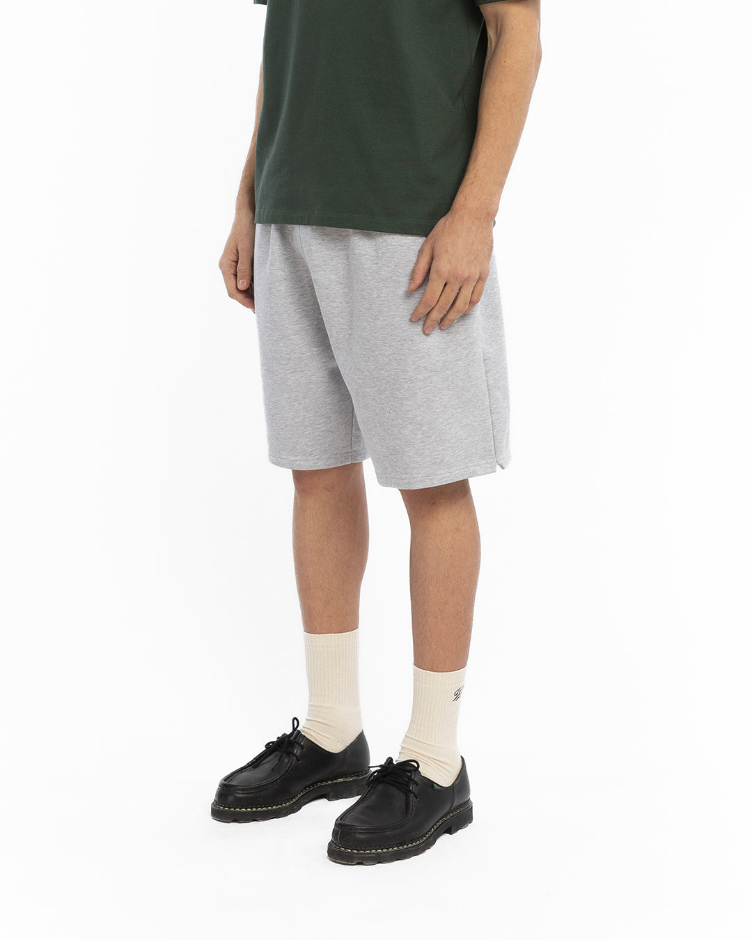 The grey fleece shorts