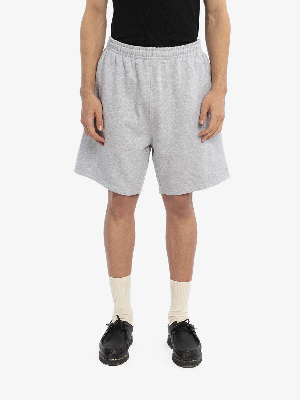 The grey fleece shorts