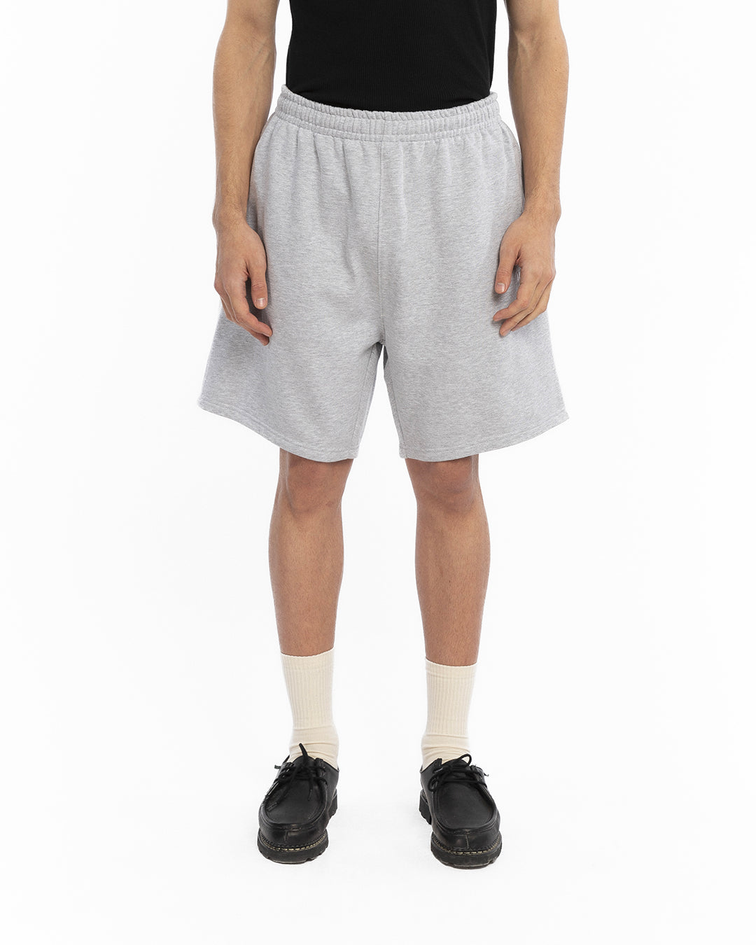 The grey fleece shorts