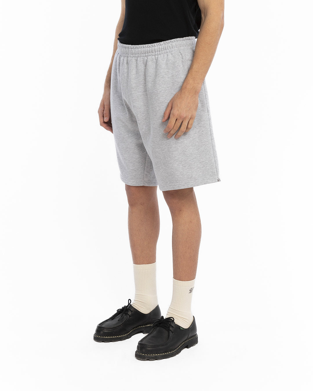 The grey fleece shorts