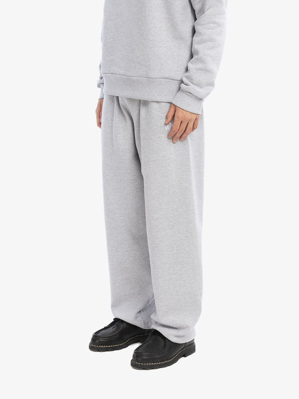 The grey jogging pants