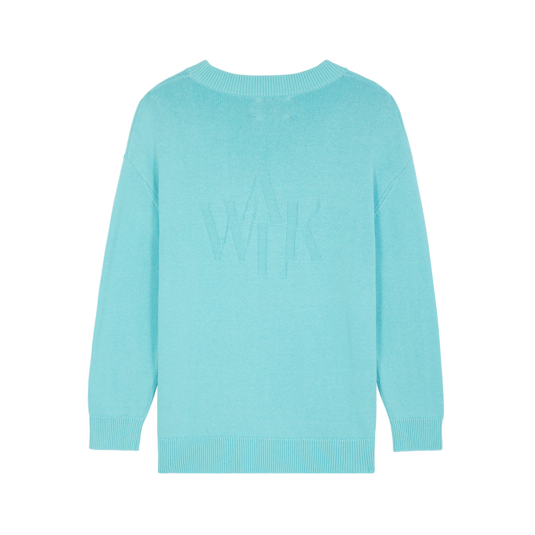 Ice blue knitted sweater