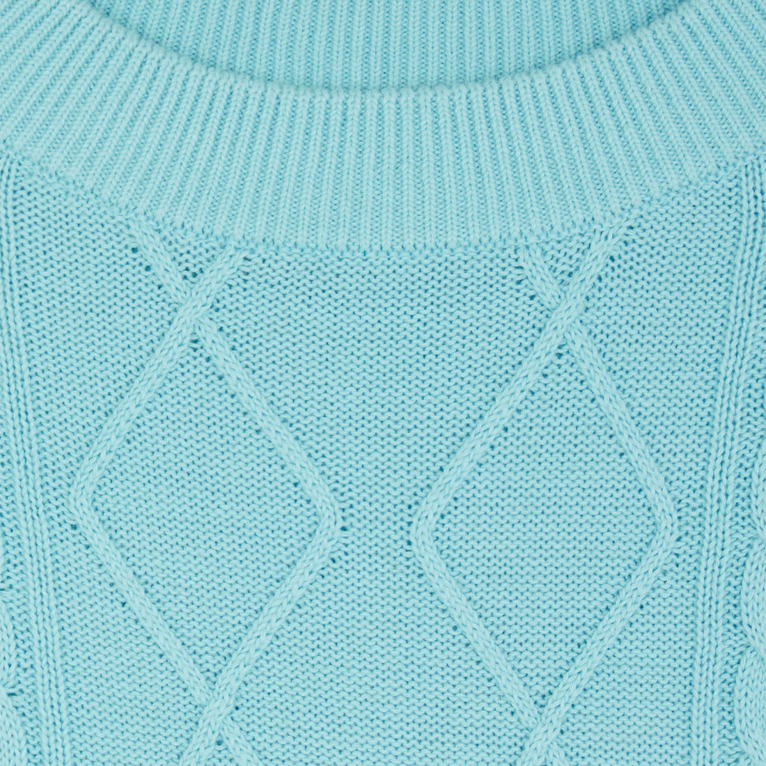 Ice blue knitted sweater