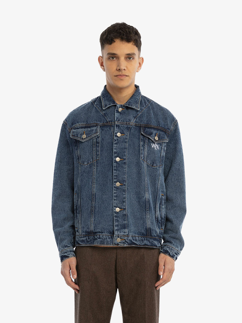 The light blue denim jacket
