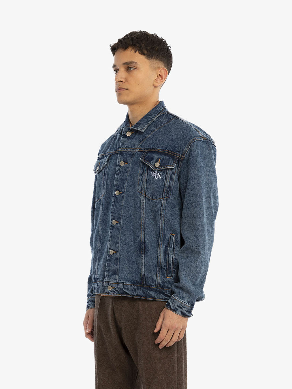 The light blue denim jacket