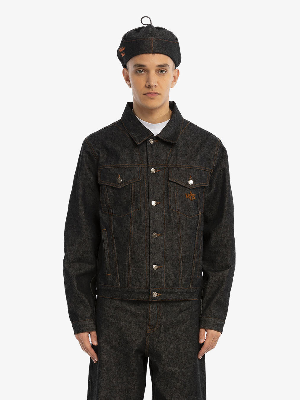 The raw denim jacket