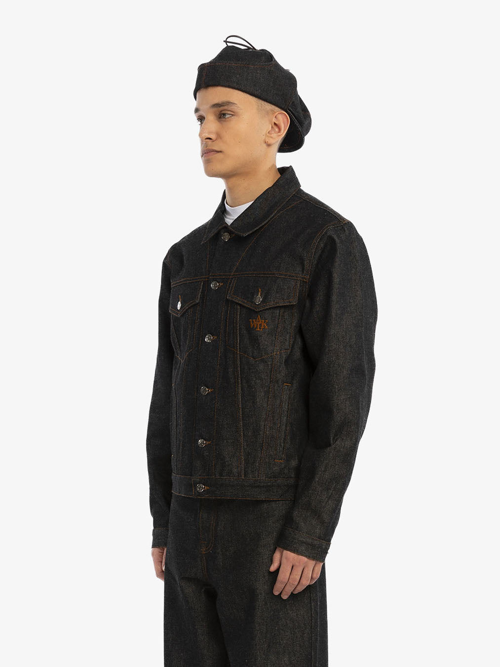 Raw denim Sherlock beret