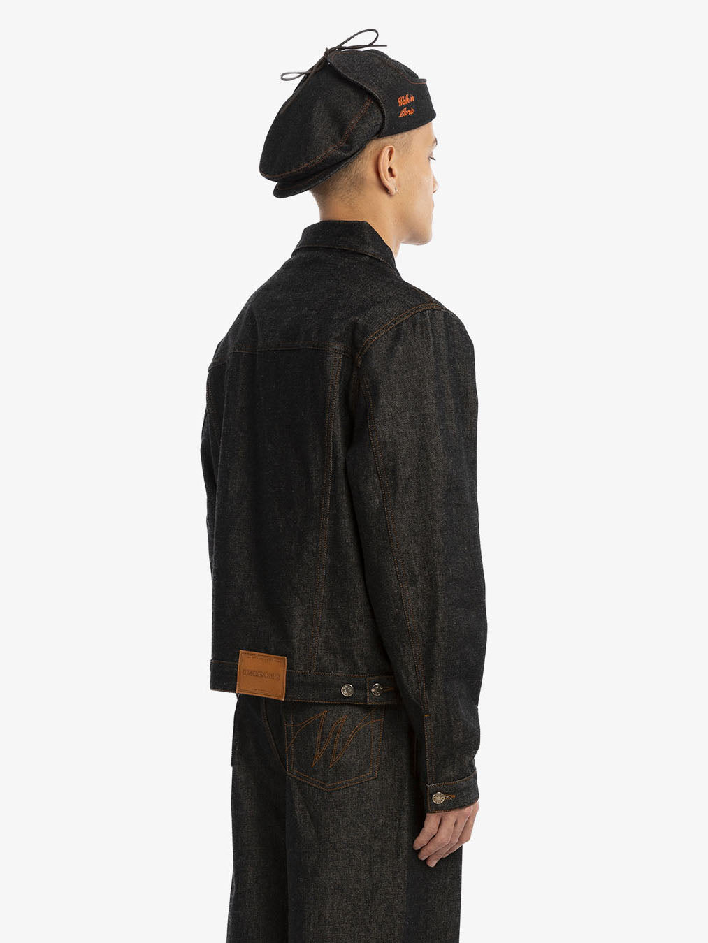 Raw denim Sherlock beret