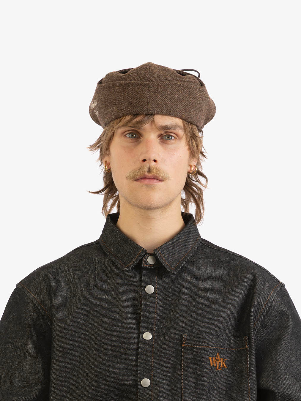 Brown wool Sherlock beret