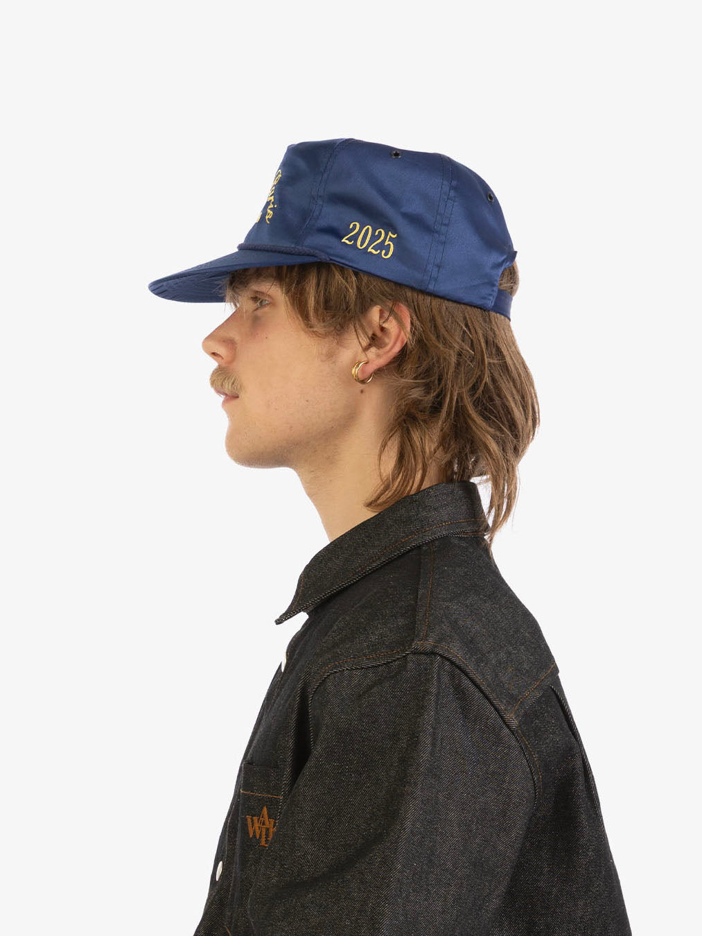 Trucker en nylon bleue