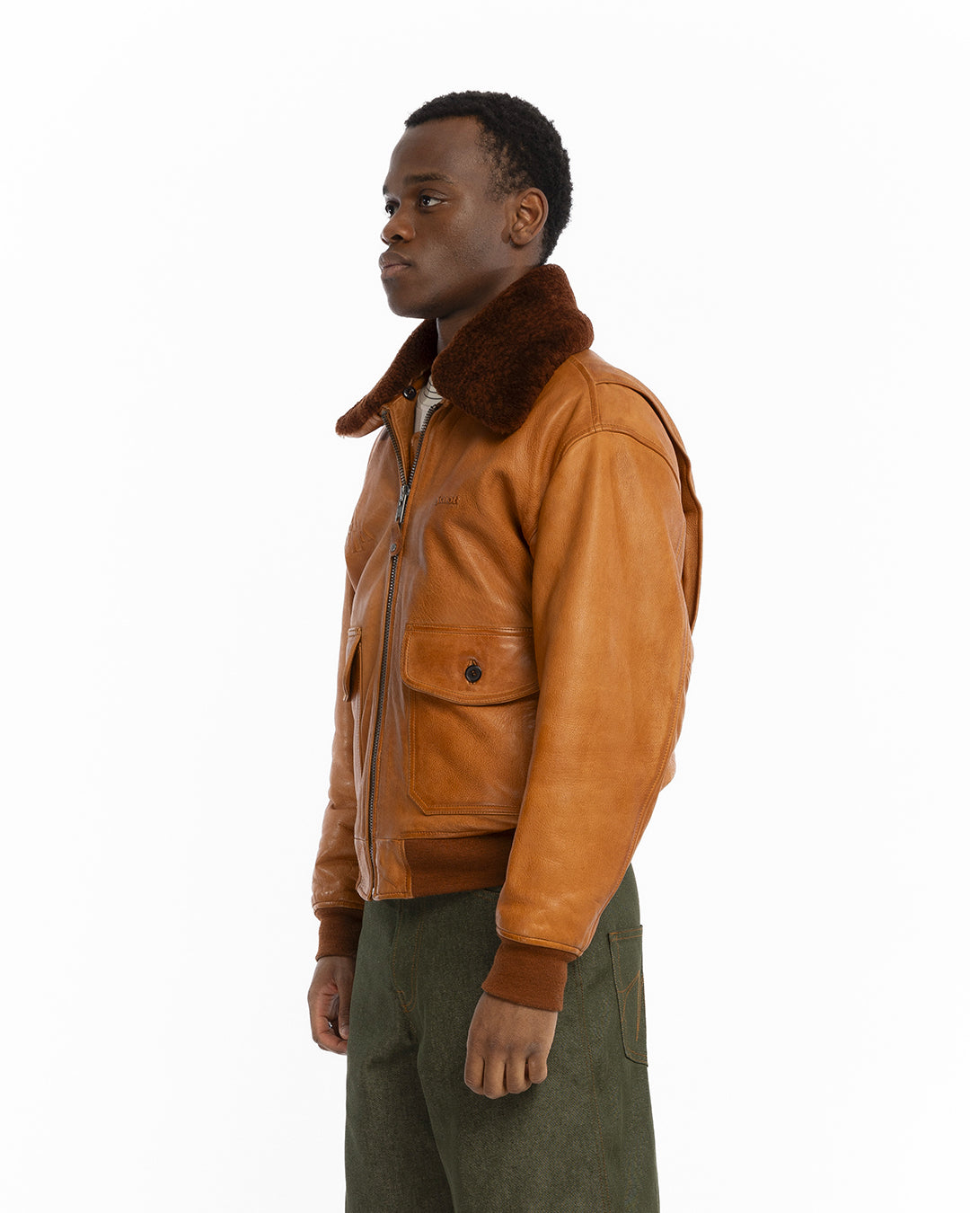 Walk in Paris X Schott NYC ® - Flight jacket camel