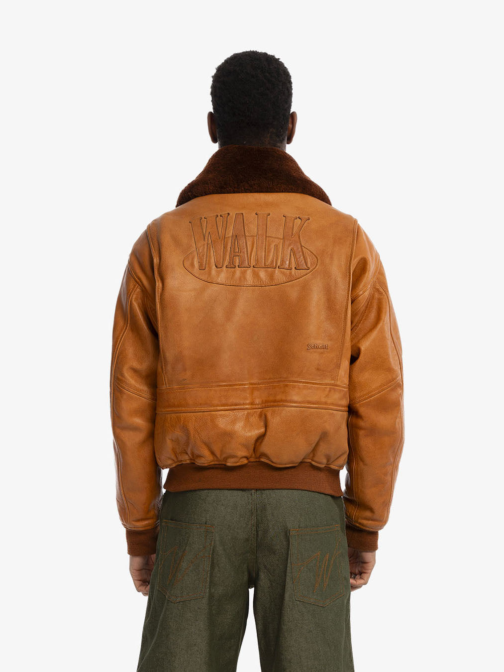 Walk in Paris X Schott NYC ® - Flight jacket camel