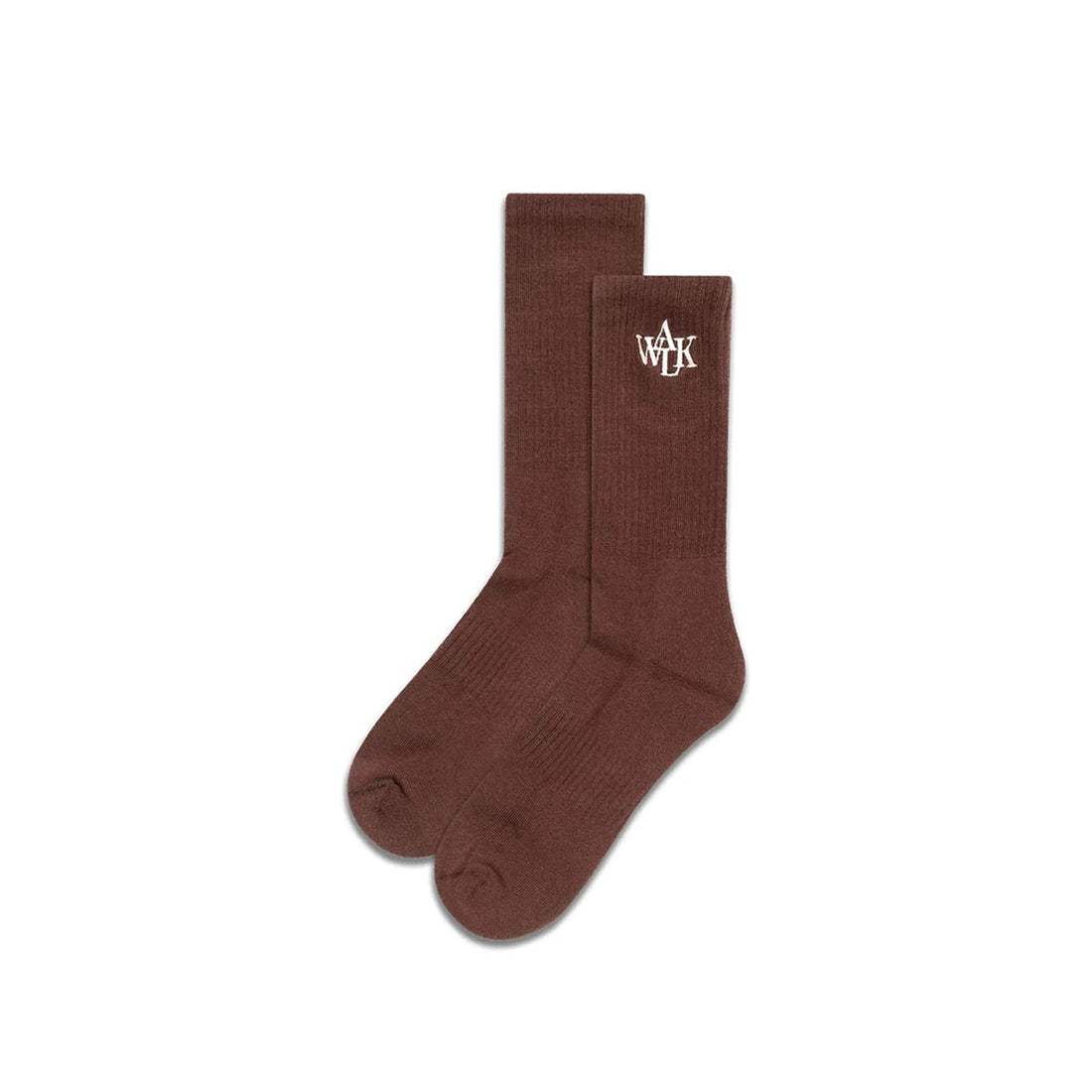 THE BROWN EMBROIDERED SOCKS